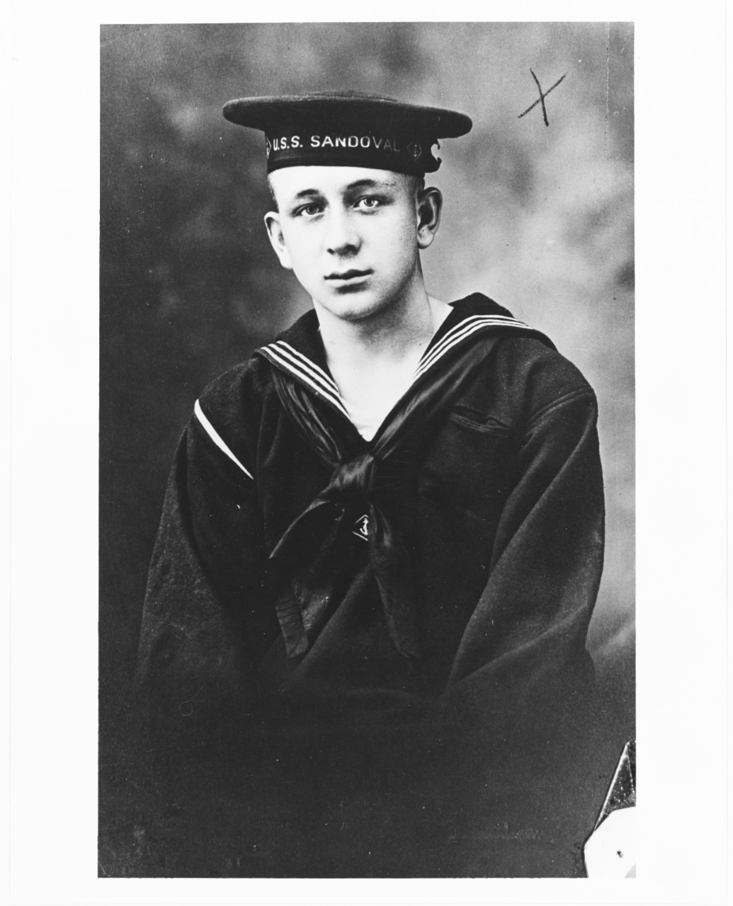 A sailor of USS SANDOVAL, circa 1919.