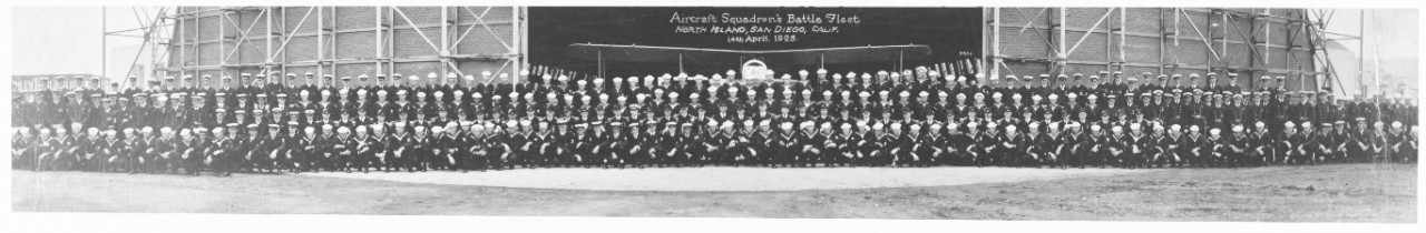 Aircraft squadrons, battle fleet group photo