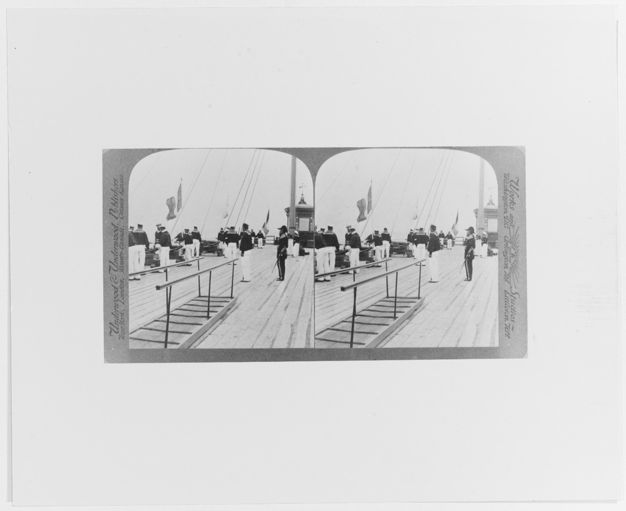 Foreign personnel, stereo photo