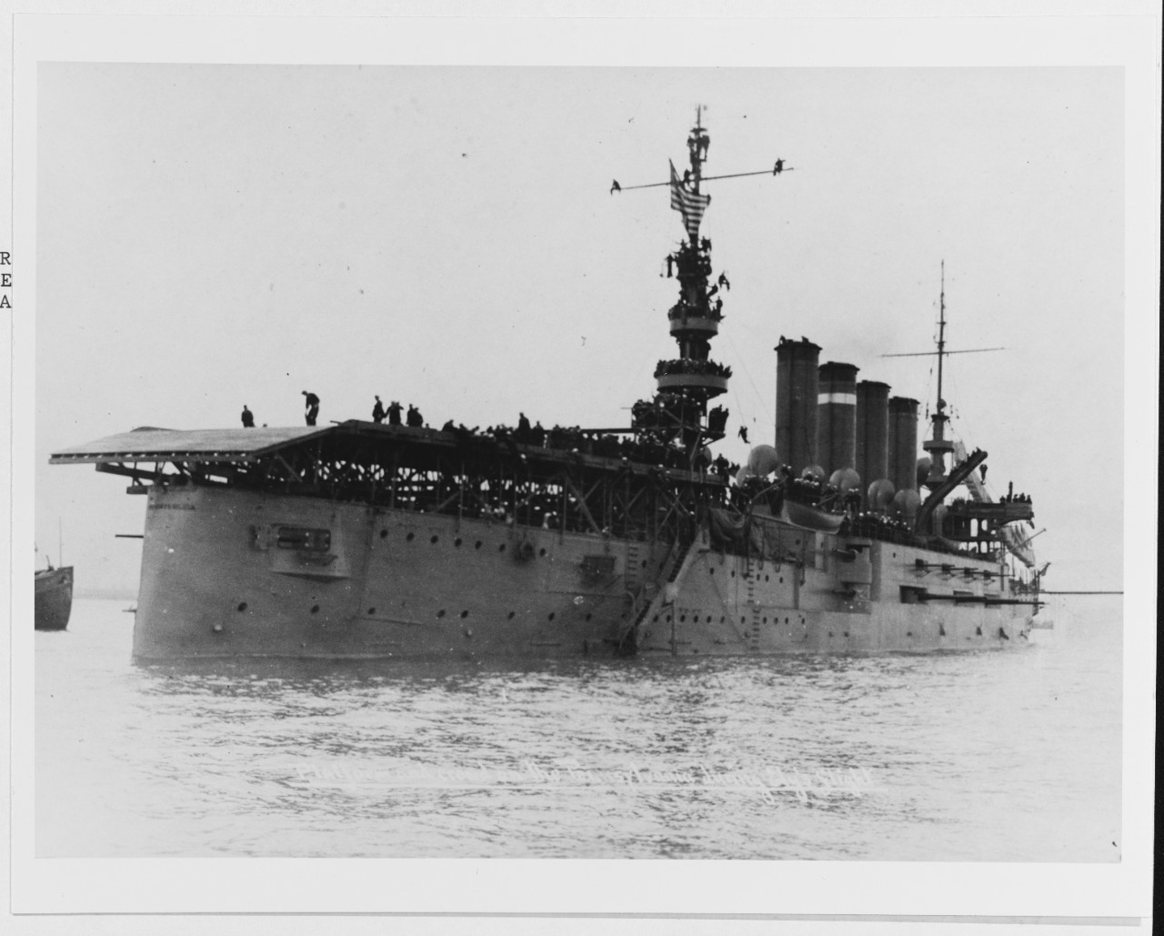 Photo #: NH 77585  First airplane landing on a warship, 18 January 1911