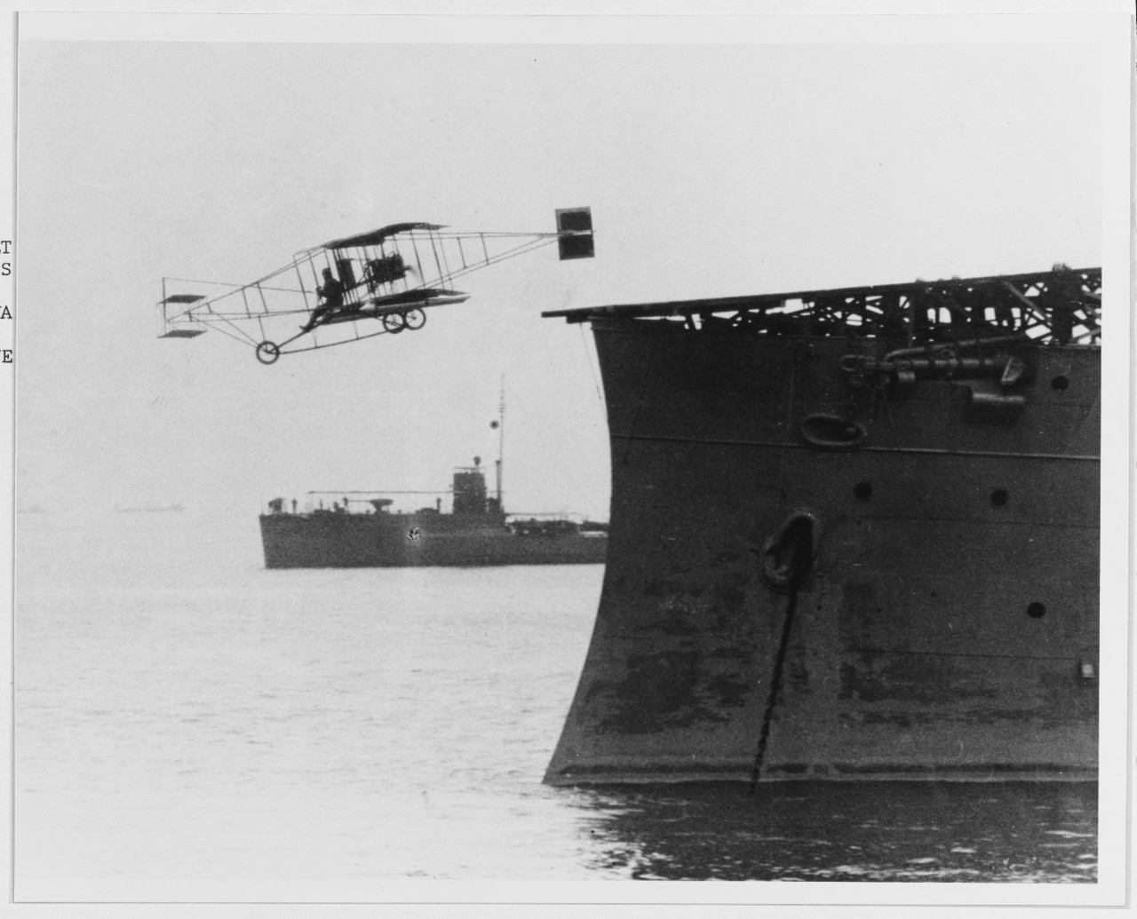 Photo #: NH 77601  First airplane takeoff from a warship, 14 November 1910