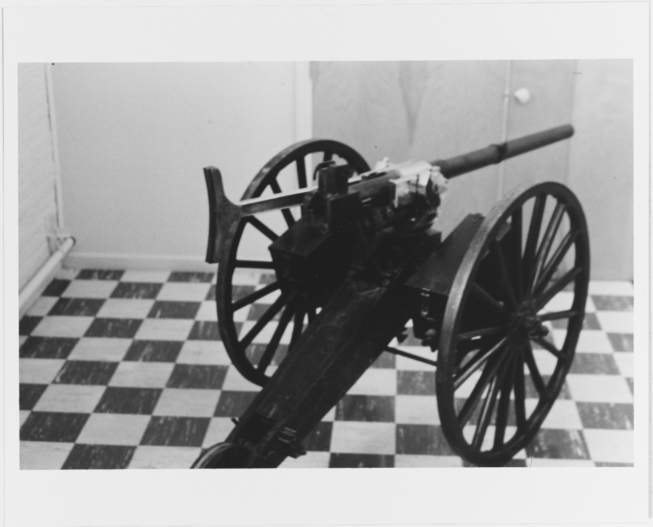 1-Pounder Quick-Fire Gun, Mark II, on a Field Carriage