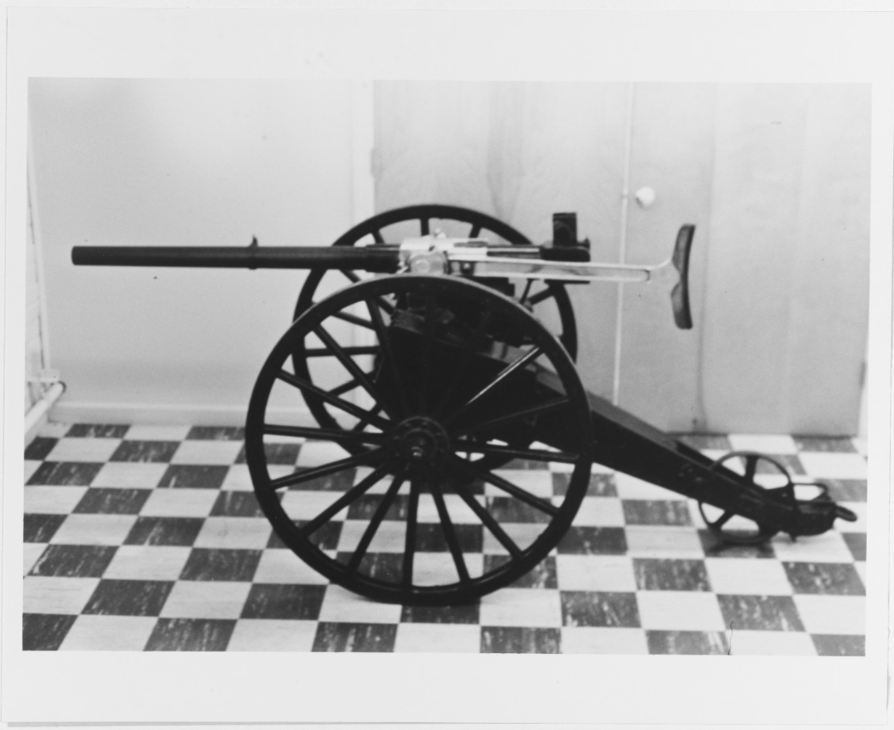 1-Pounder Quick-Fire Gun, Mark II, on a Field Carriage