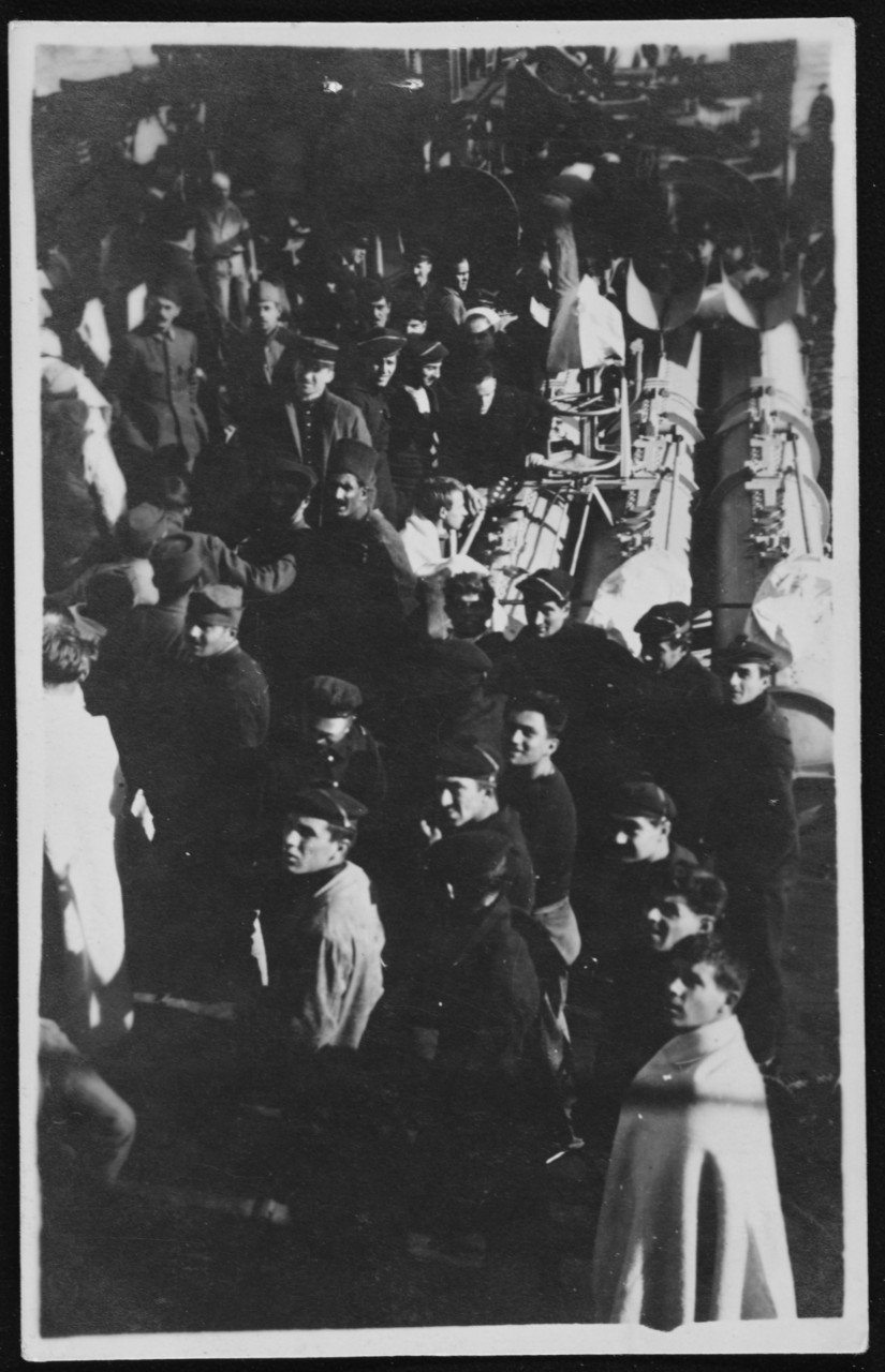 Photo #: NH 78343  Burning of French Transport Vinh-Long, 16 December 1922