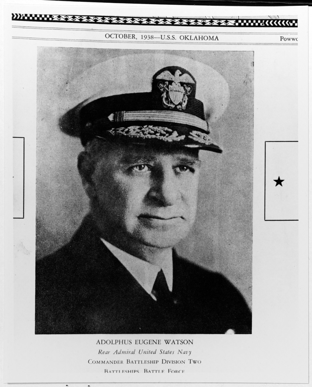 Rear Admiral Adolphus Eugene Watson, USN