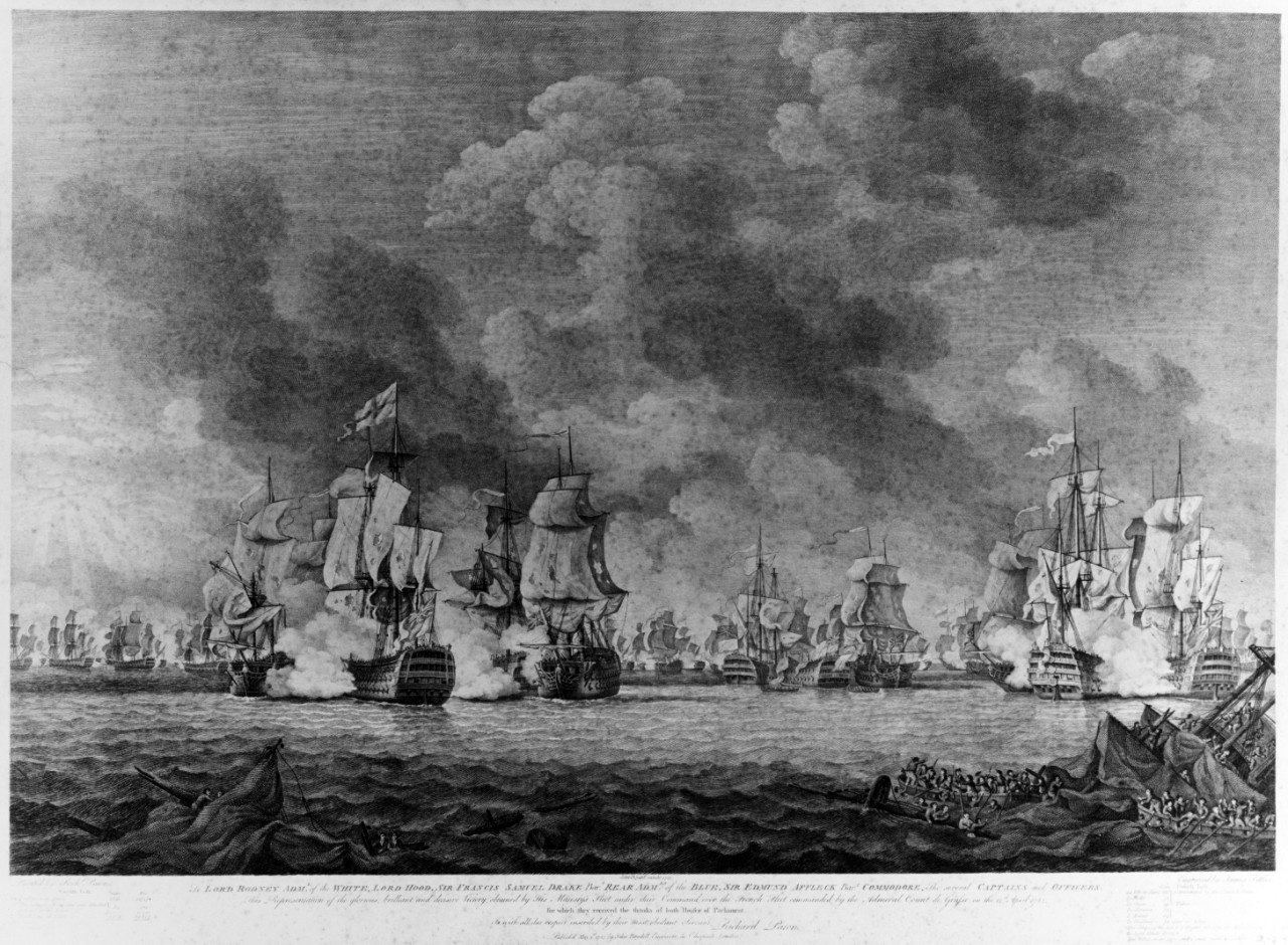 Battle of the Saints, 12 April 1782.