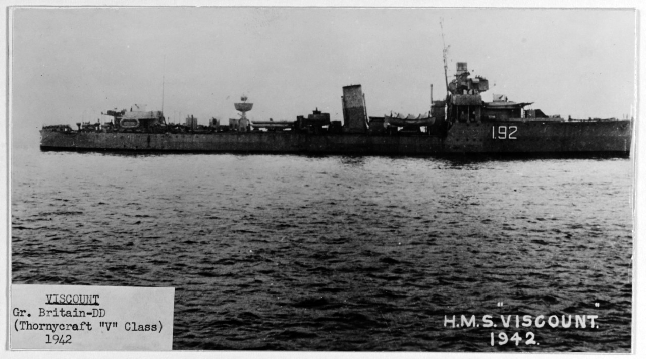 VISCOUNT (British destroyer, 1917-1947)