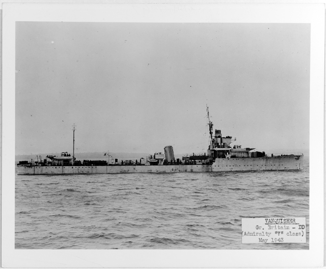 VANQUISHER (British destroyer, 1917-1948)