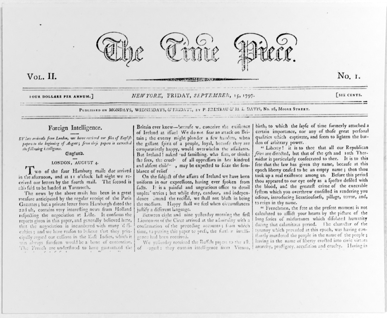 "The Time Piece" Newspaper