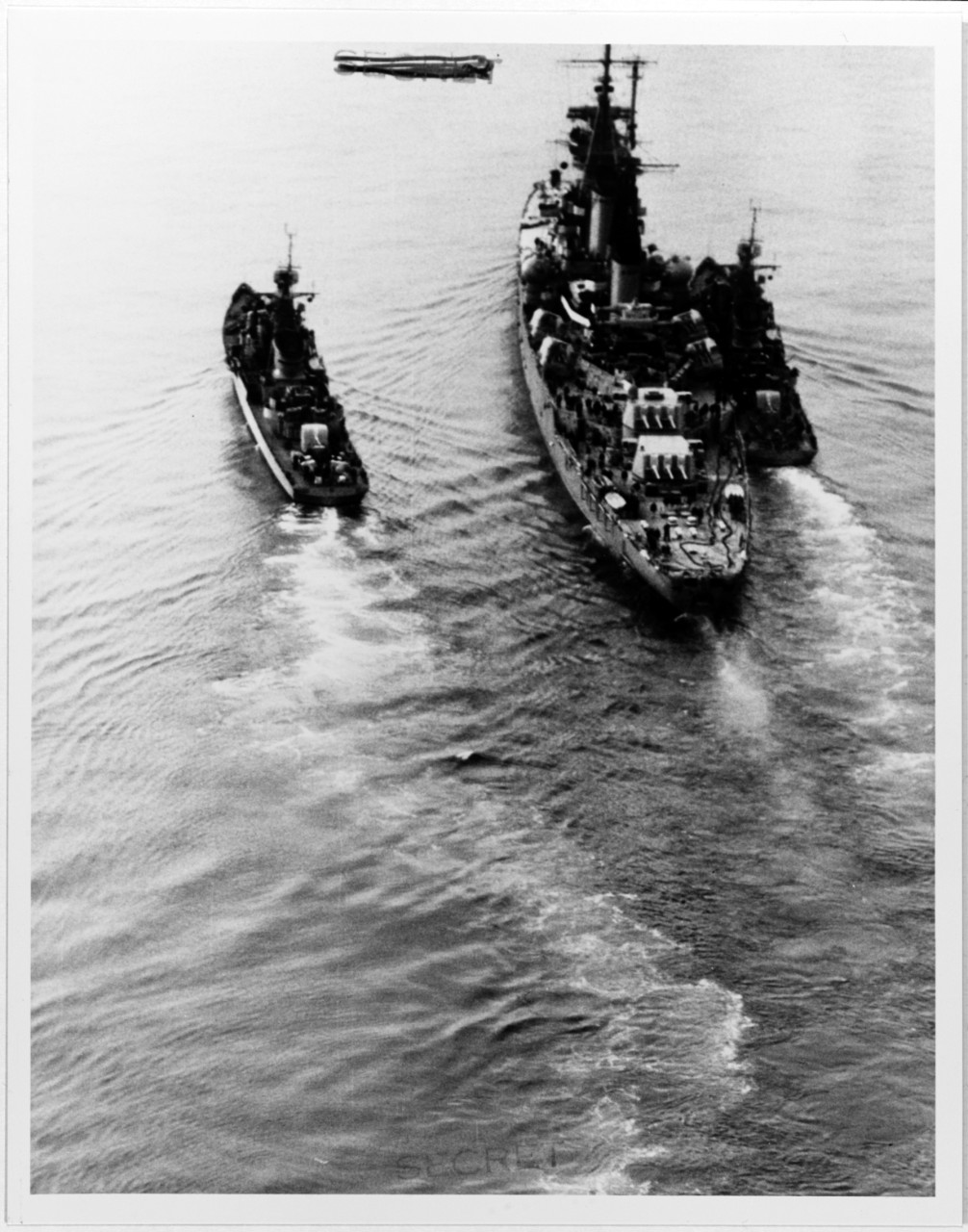 Soviet warships refueling