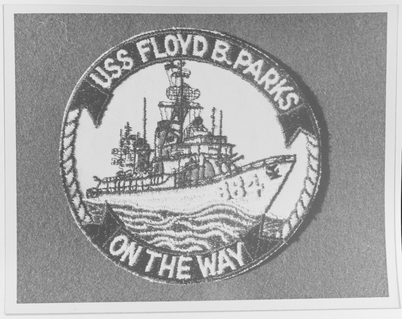Photo #: NH 81450-KN Insignia: USS Floyd B. Parks (DD-884)