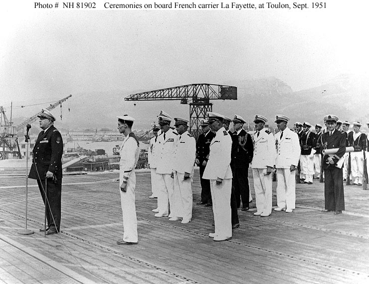 Photo #: NH 81902  French Aircraft Carrier La Fayette