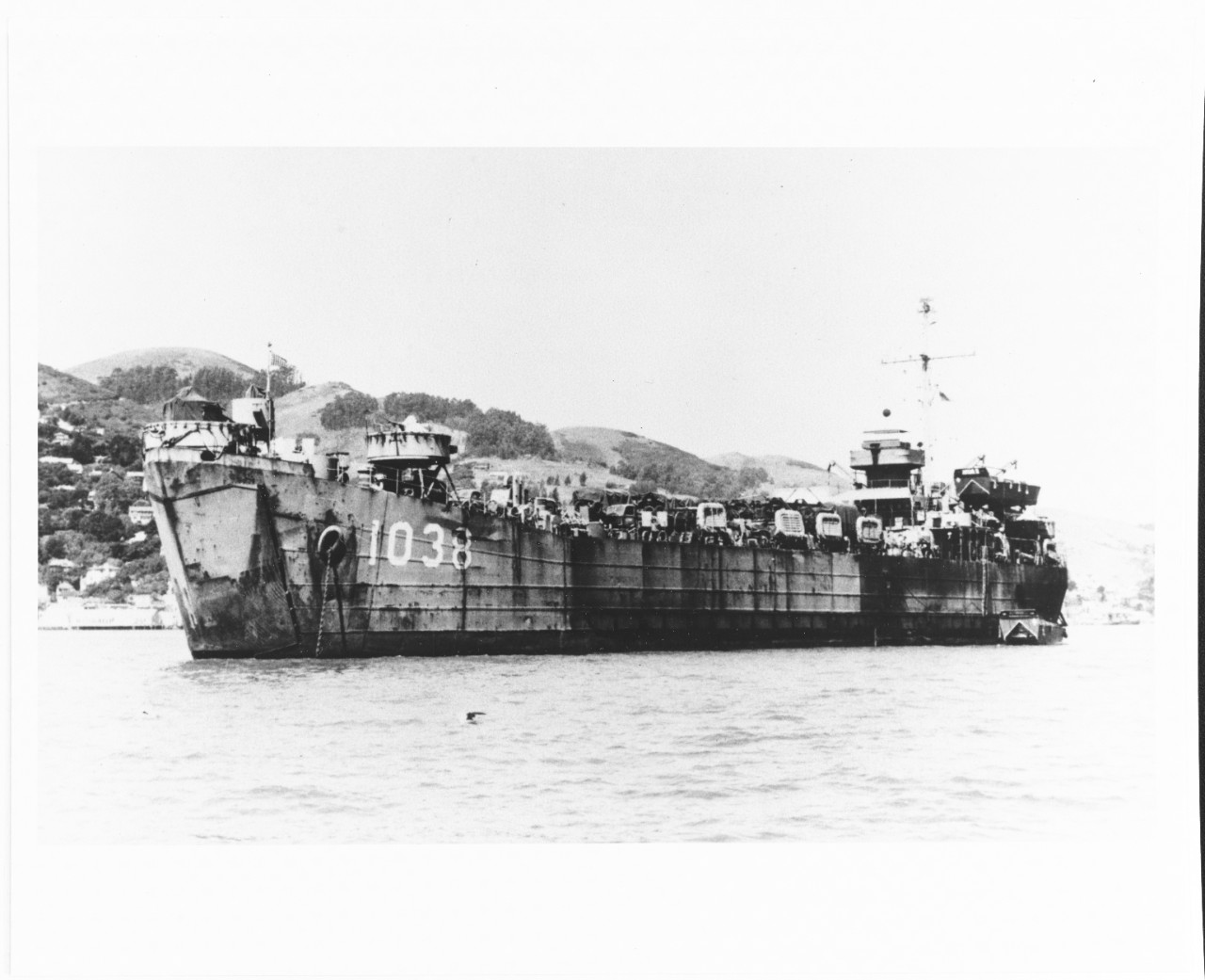 USS LST-1038 (Later:  MONROE COUNTY)