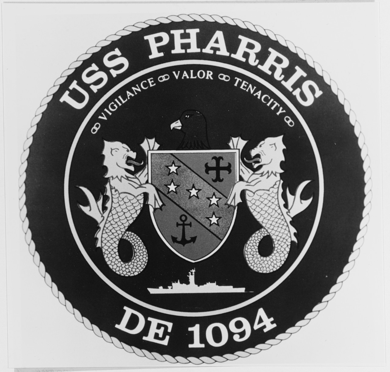 Insignia:  USS PHARRIS (DE-1094)