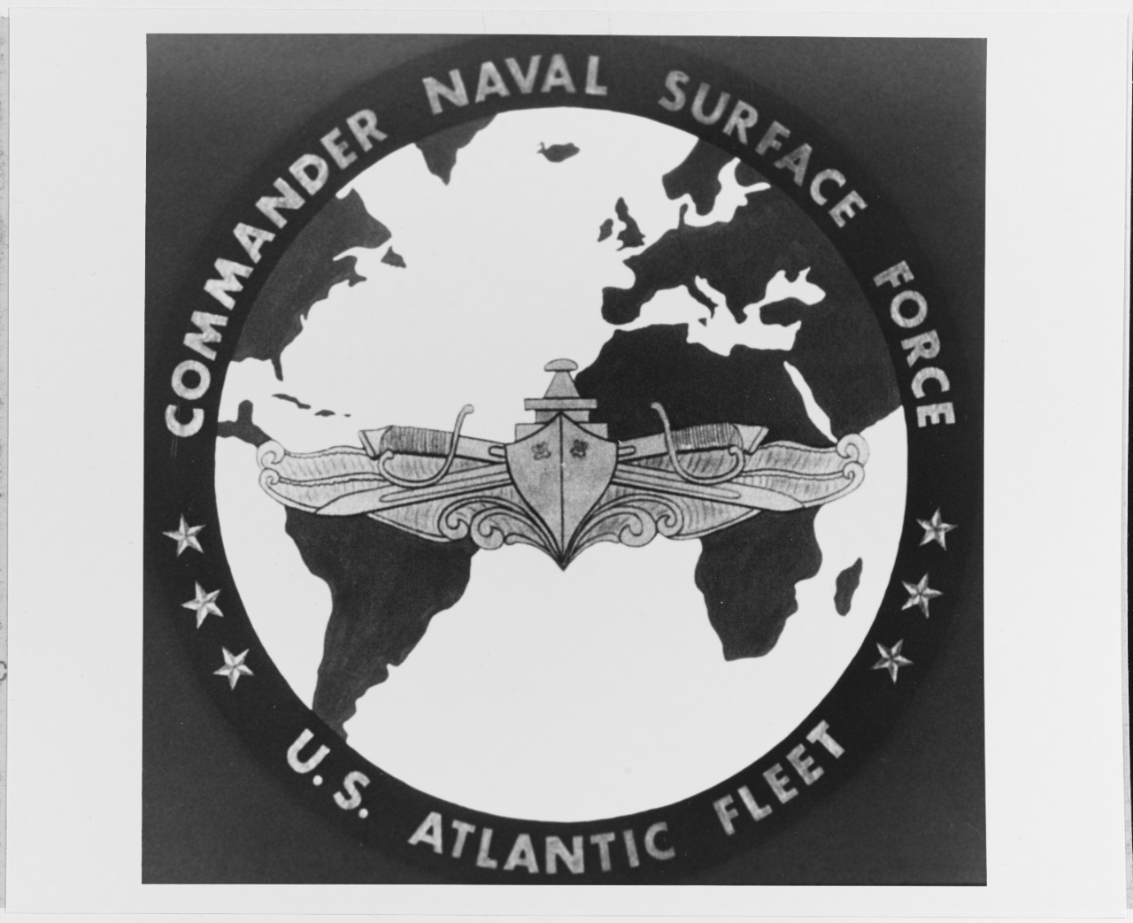 Insignia:  Commander Surface Force, Atlantic Fleet