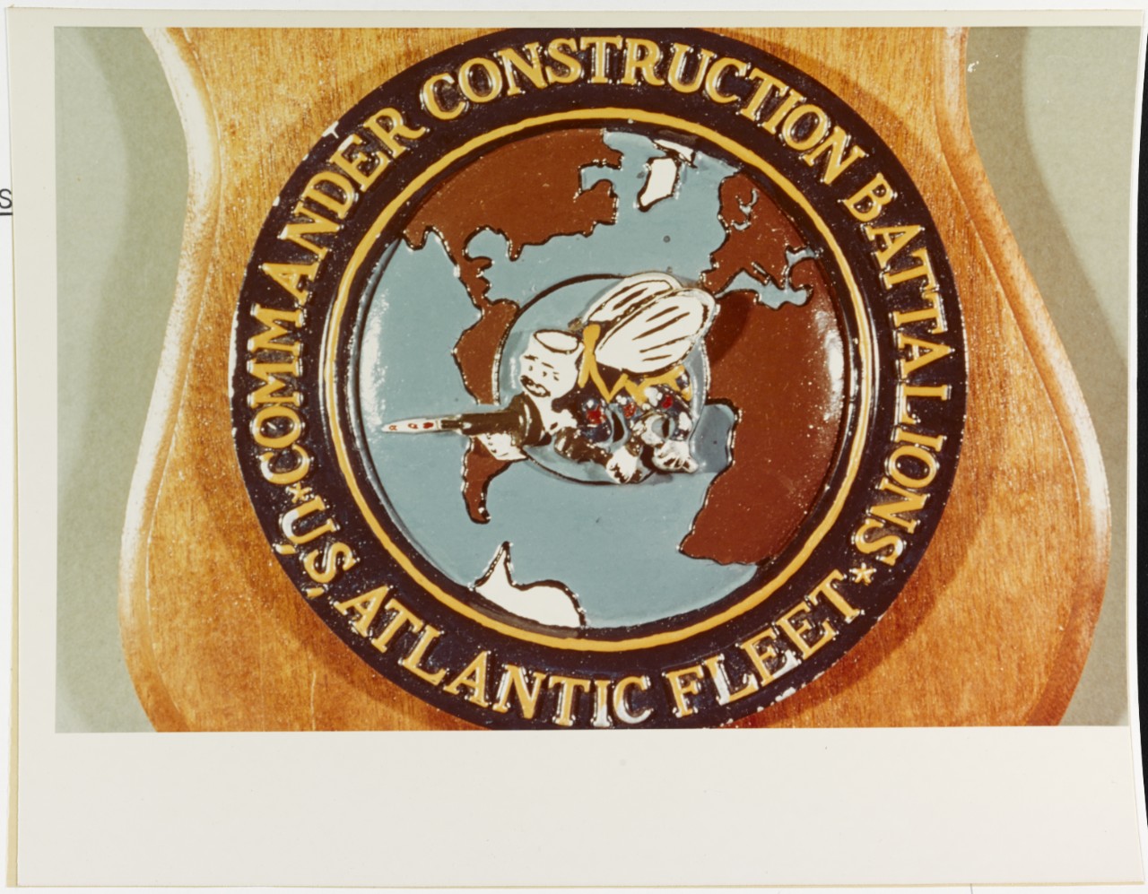 Insignia:  Commander Construction Battalions Atlantic Fleet