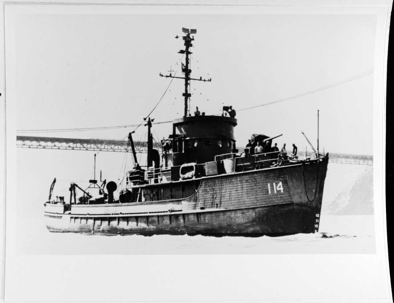 USS YMS-114 (later: COURLAN, AMS-44)