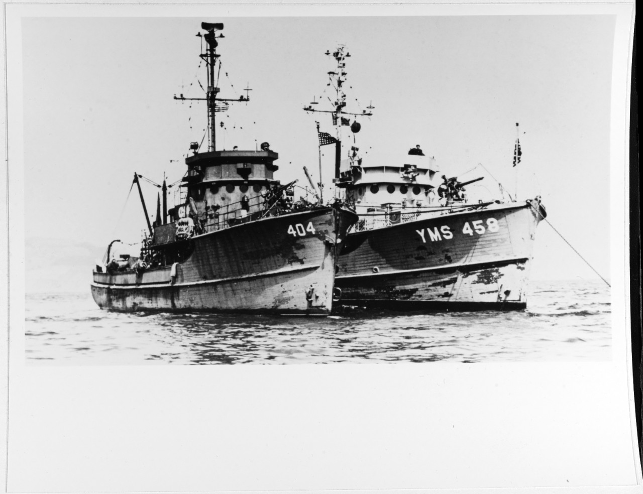 USS YMS-404 and USS YMS-458