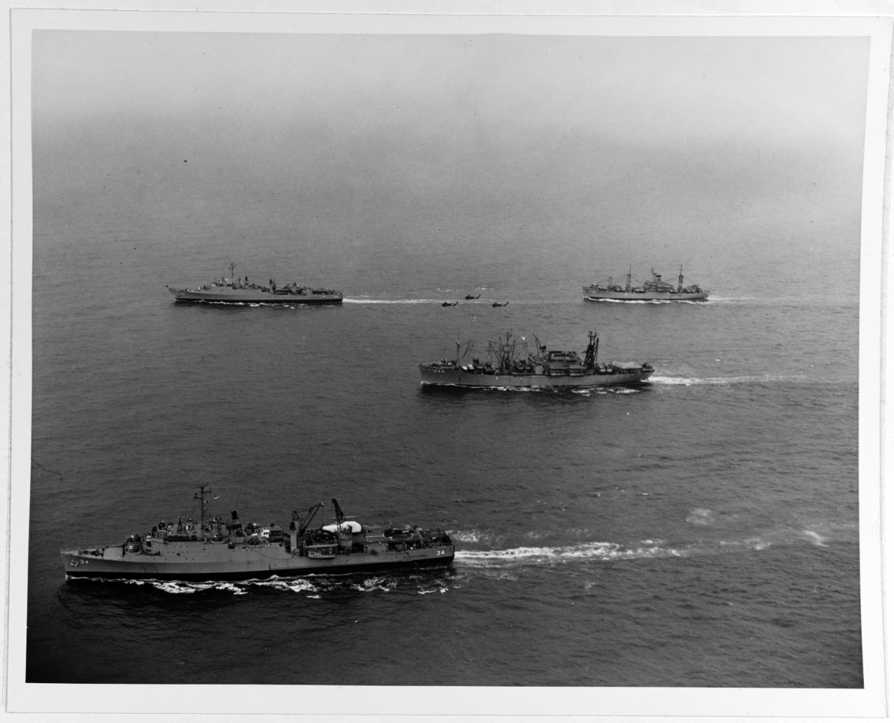 Photo #: NH 85059  Amphibious Group at sea, 17 April 1964