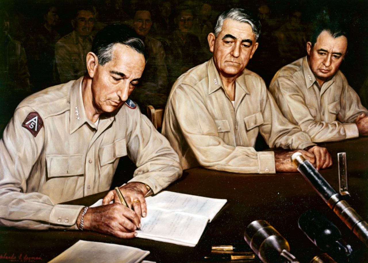 United States Armistice Commission at Panmunjom, Korea on 27 July 1953.