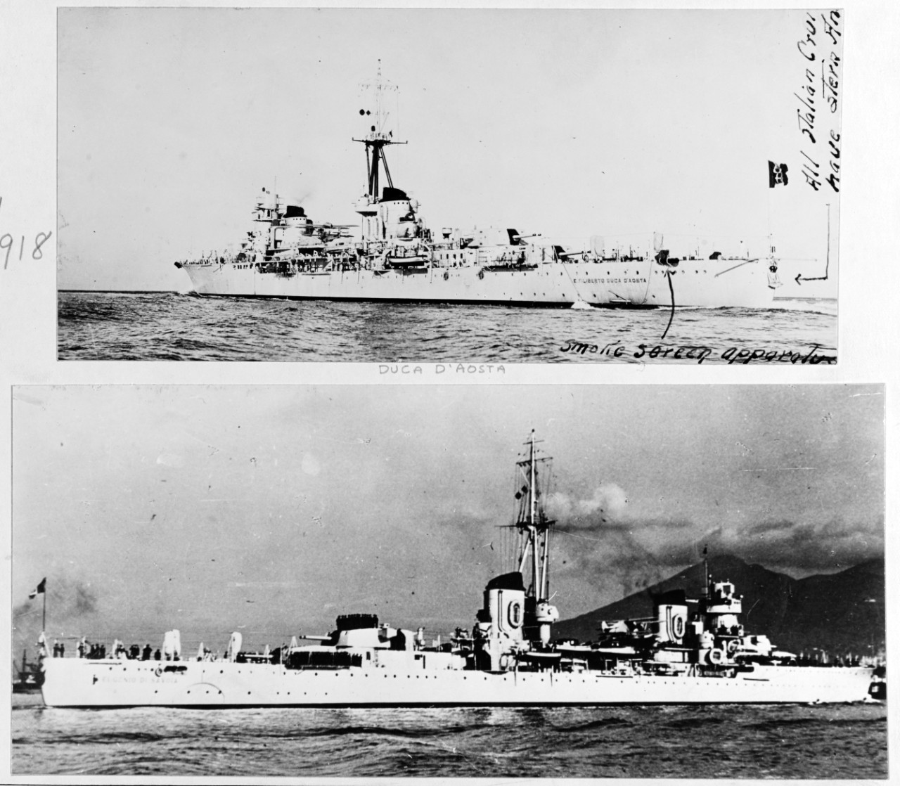 EMANUELE FILIBERTO DUCA D'AOSTA (Italian light cruiser, 1934-circa 1957)