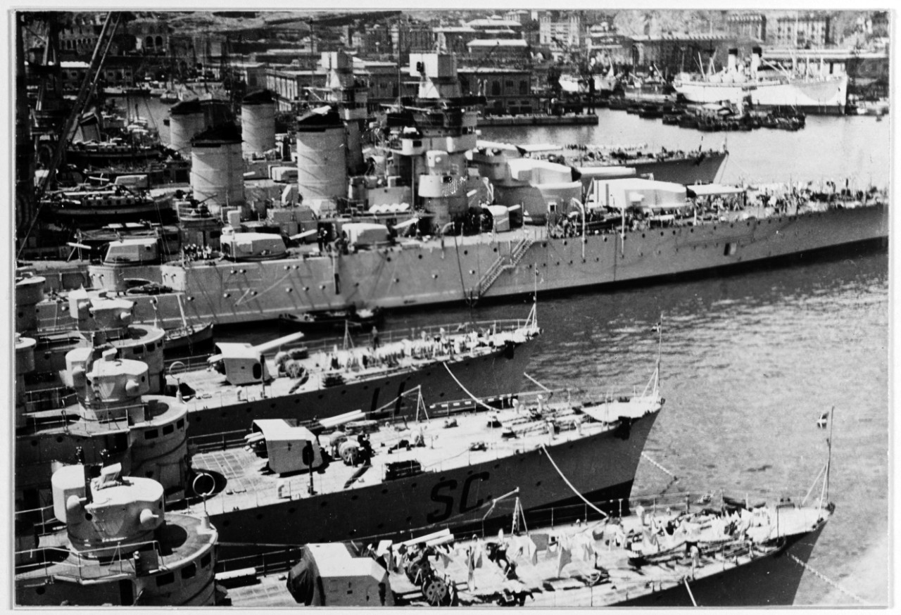 Italian Warships in the late 1930s