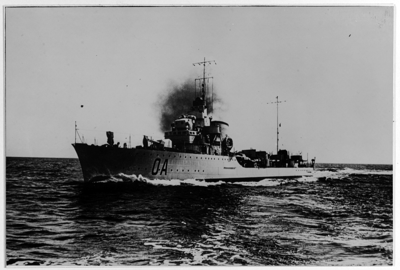 ALFREDO ORIANI (Italian destroyer, 1936-1954)