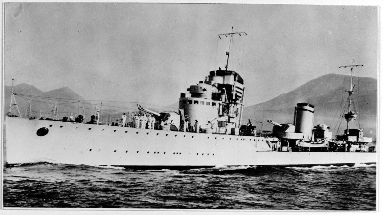 Italian Navigatori class flotilla leader, prior to World War II.
