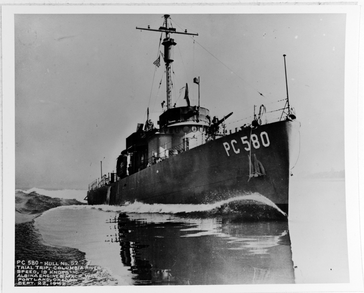 USS PC-580 (later:  MALVERN)