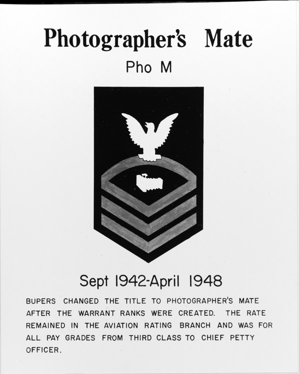 Rating Badge: Photographer's Mate