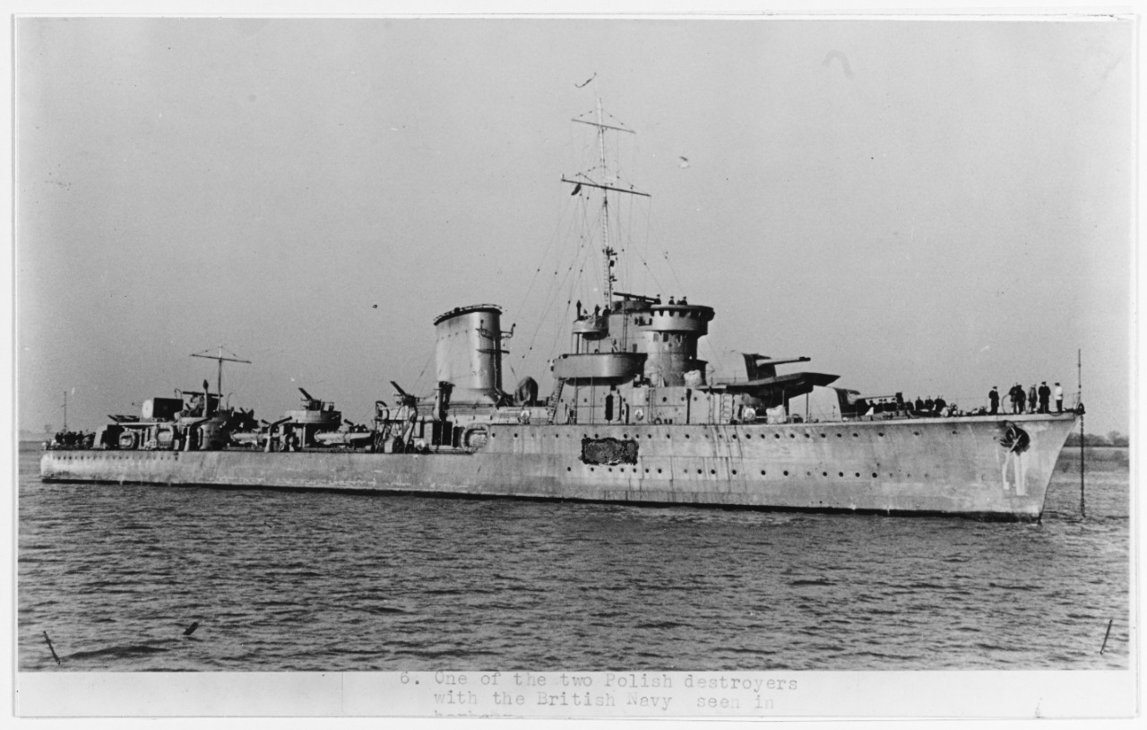 Polish destroyer