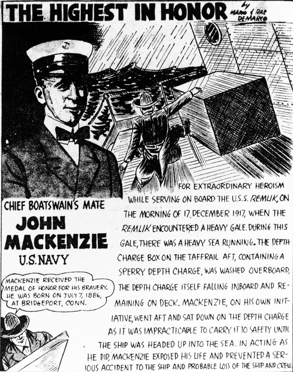 John Mackenzie, Chief Boatswain's Mate