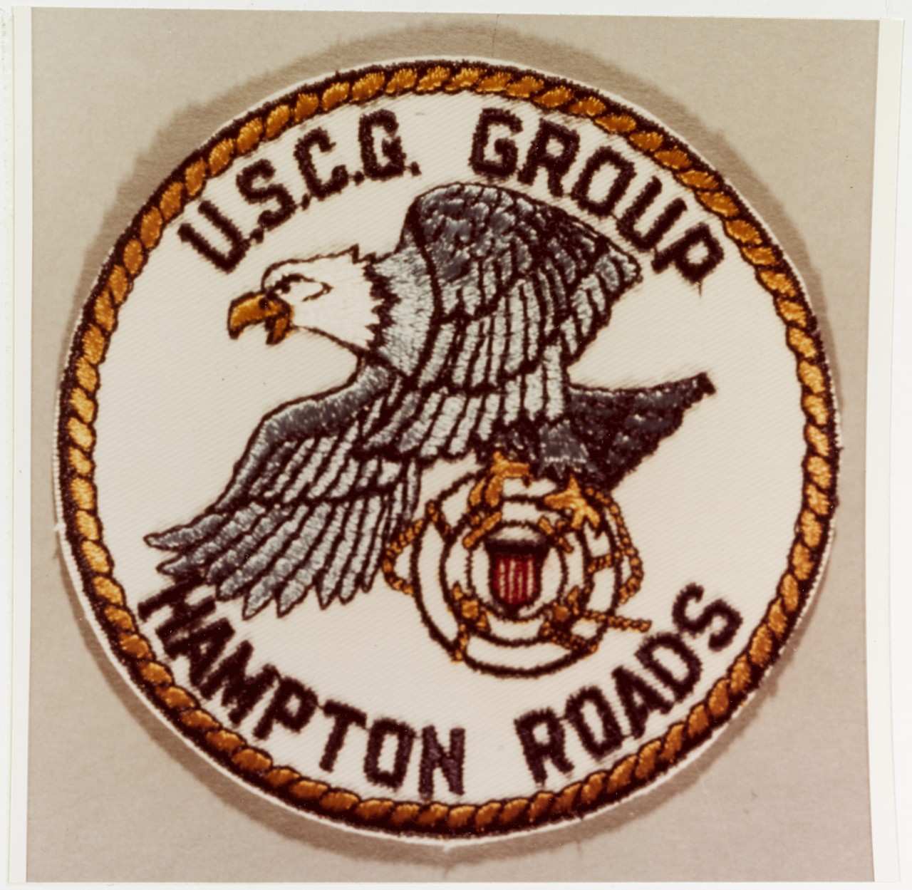 Insignia:  U.S. Coast Guard Group, Hampton Roads, Portsmouth, Virginia