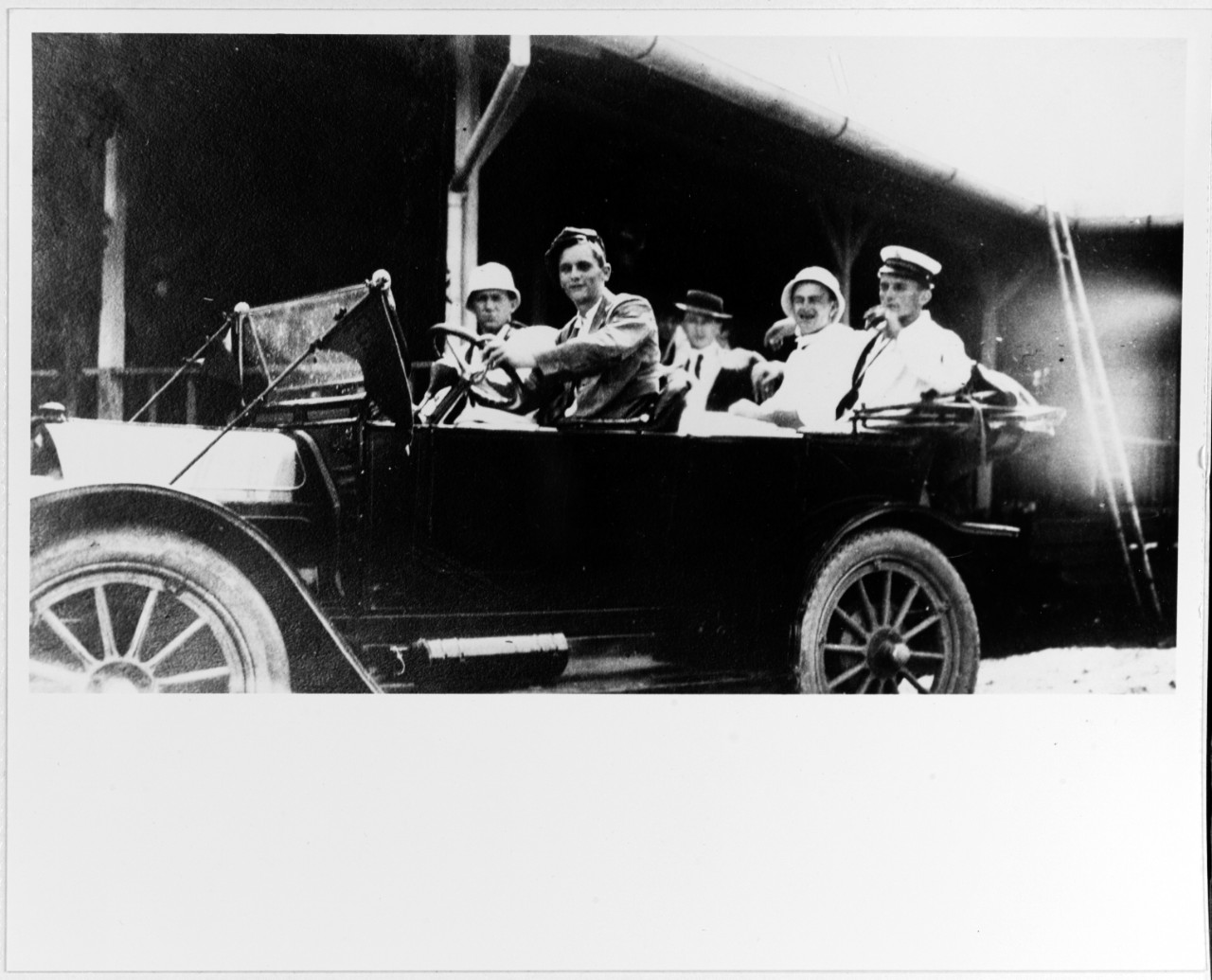 Sailors' Auto Party, Manila, Philippine Islands, circa 1914-1916. 