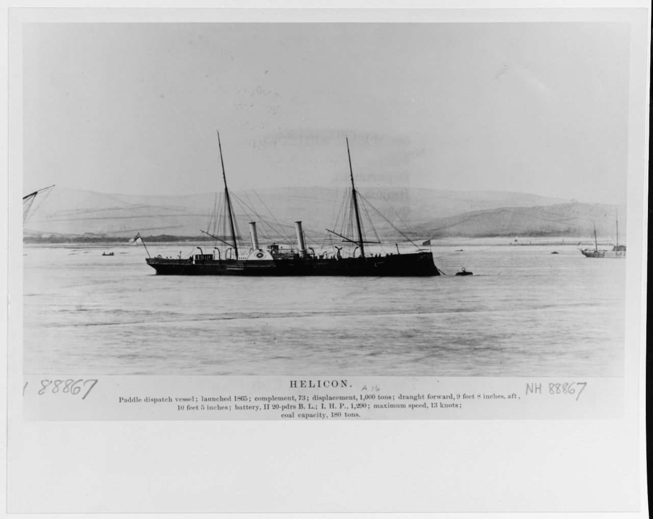 HELICON (British paddle despatch vessel, 1865-1905)