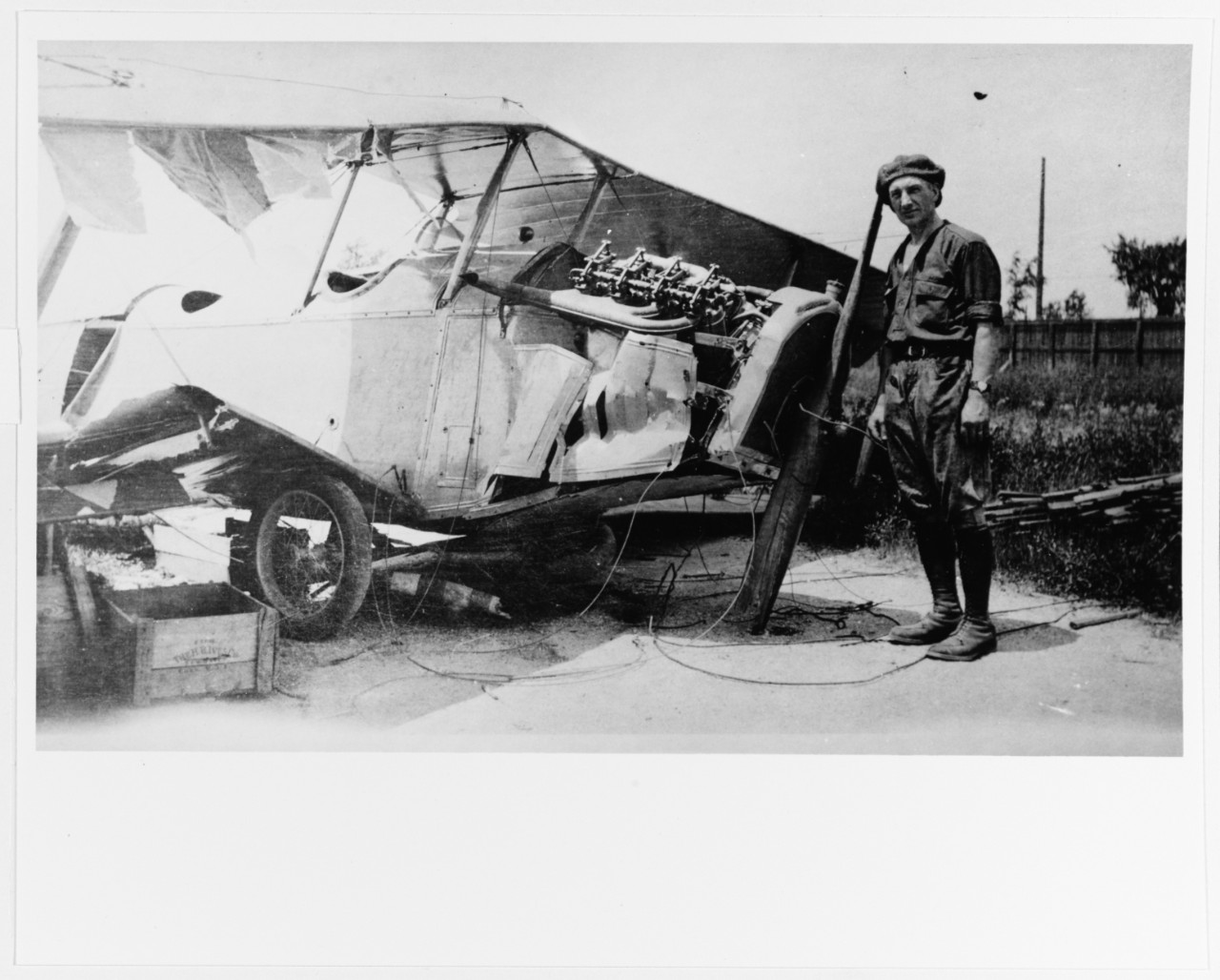Wrecked Curtiss "JN" 