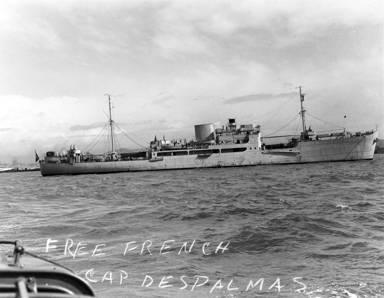 M.V. CAP DES PALMES (Free French Merchant Cargo Ship, 1935-1965, under this name 1935-1957)