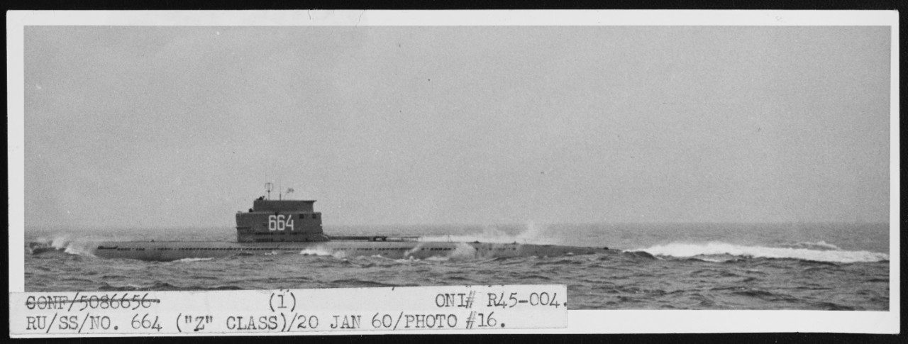 A Soviet "Z" Class Diesel - Powered Submarine