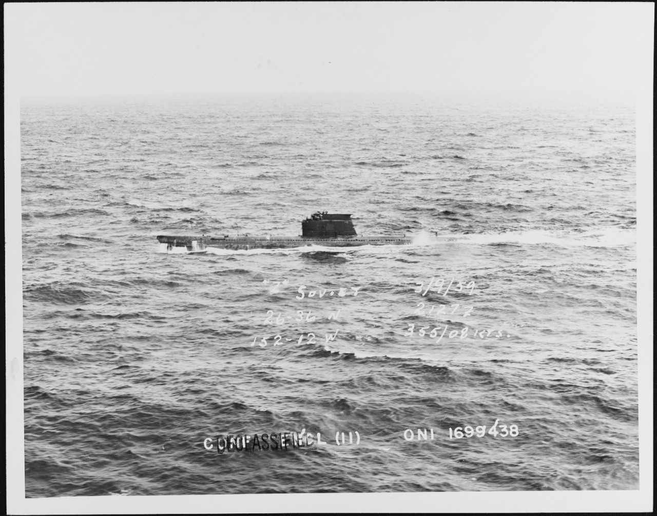 Soviet "Z" Class Submarine in 1959.
