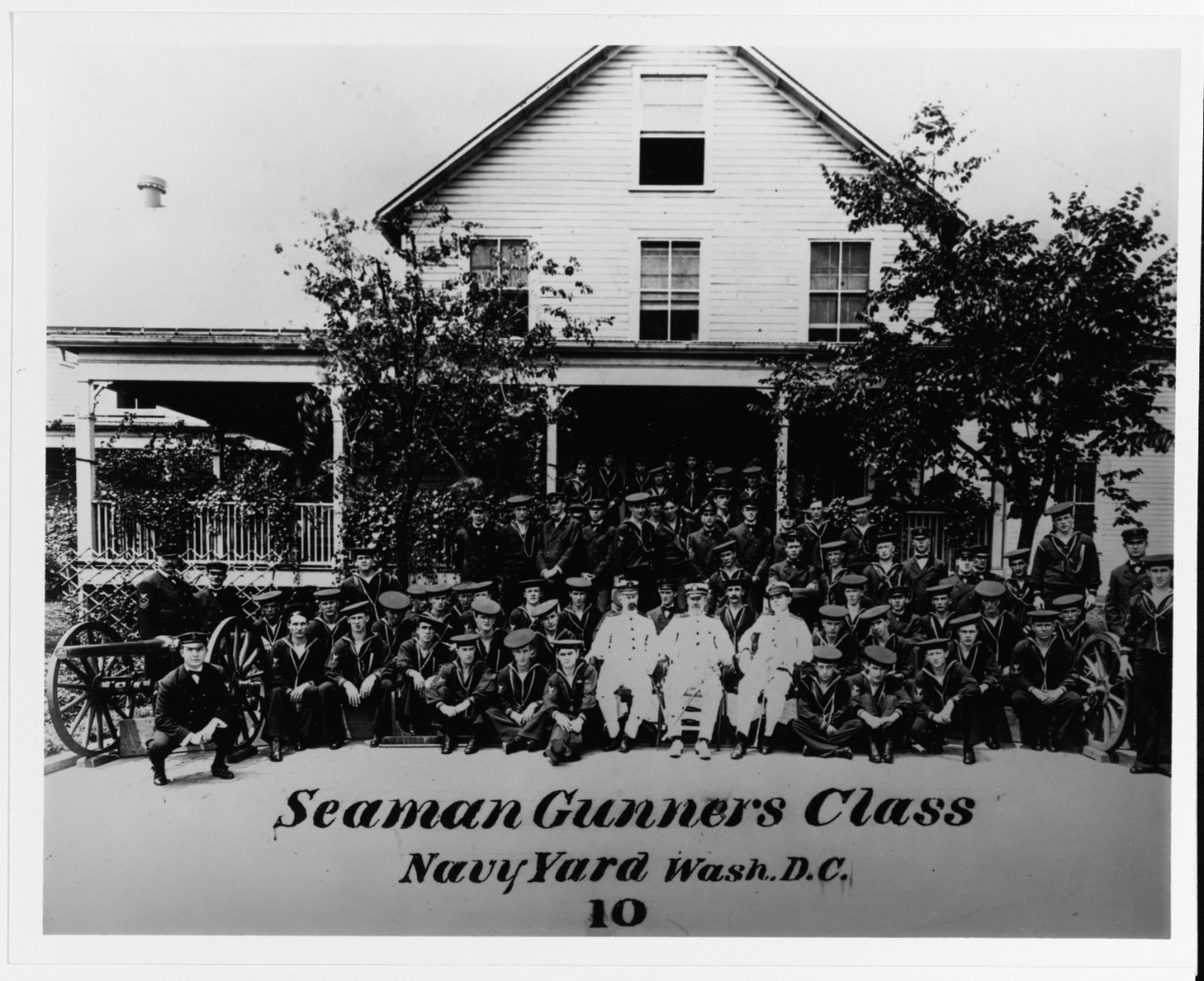 Photo #: NH 91521  Seaman Gunners' Class, Washington Navy Yard, D.C.