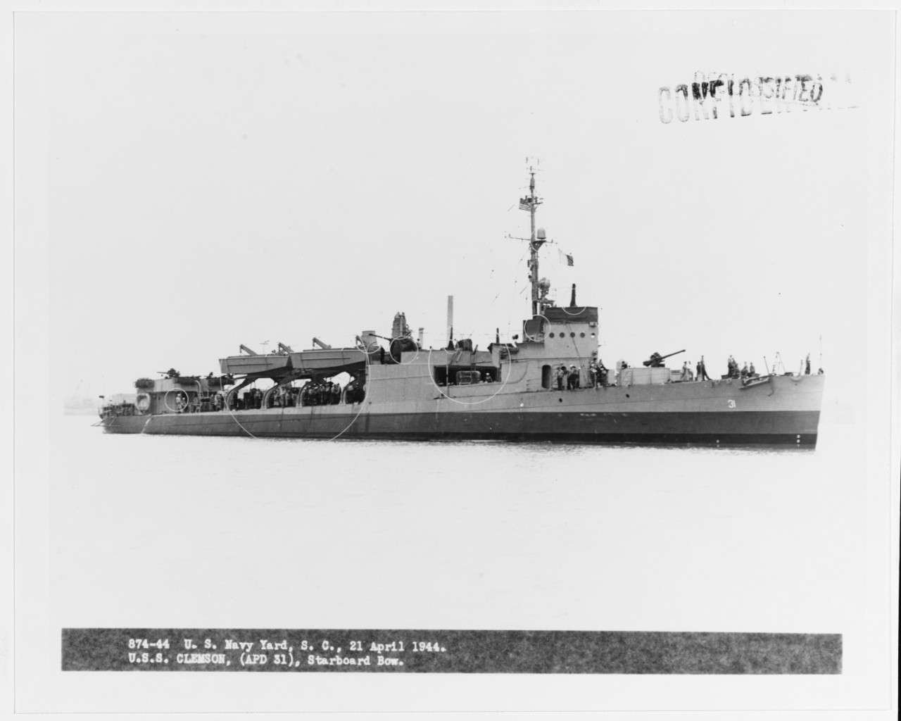 Photo #: NH 91794  USS Clemson
