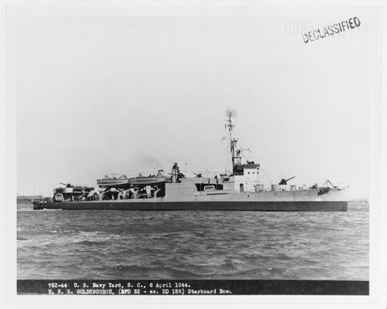 Photo #: NH 91796  USS Goldsborough