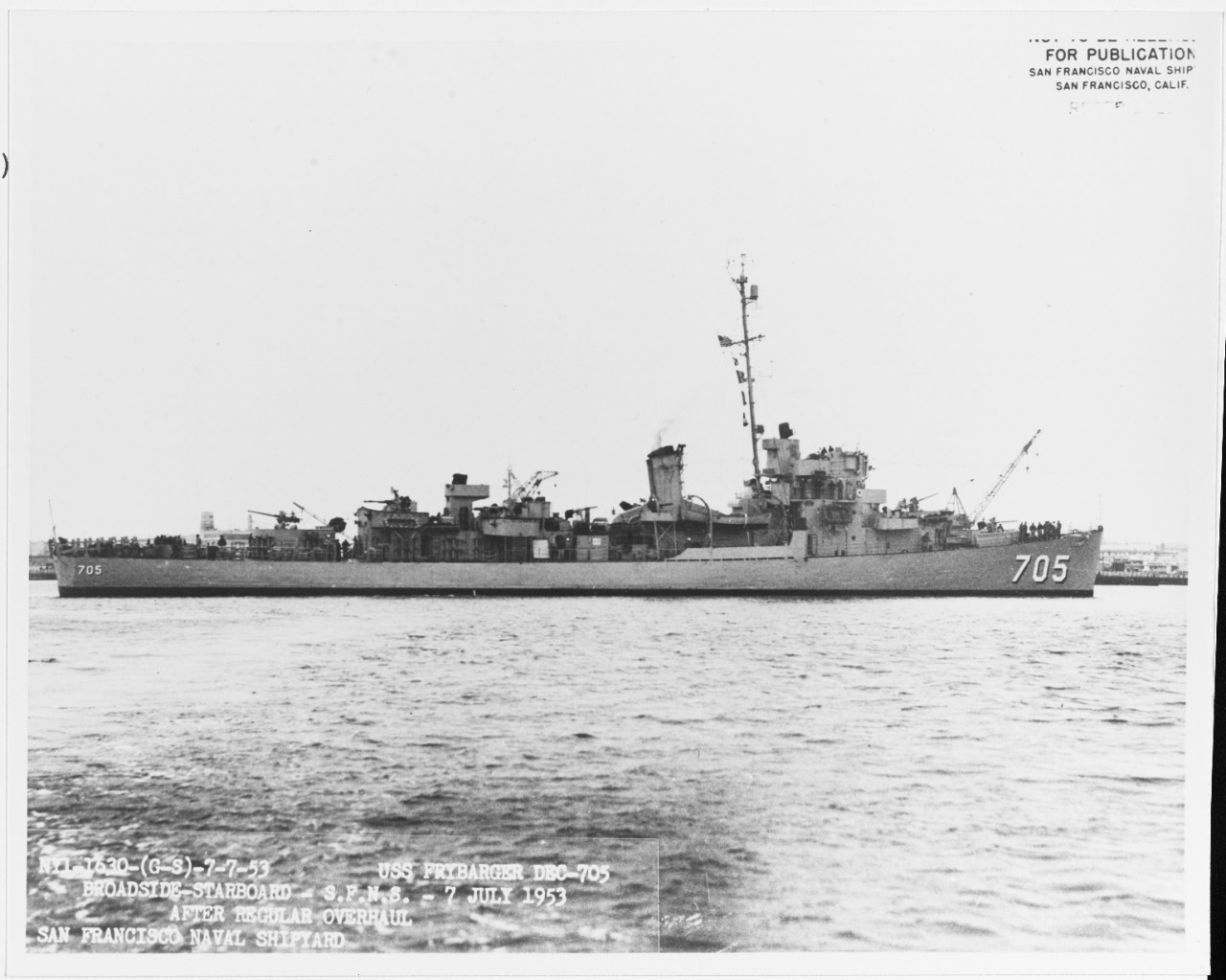 USS FRYBARGER (DEC-705)