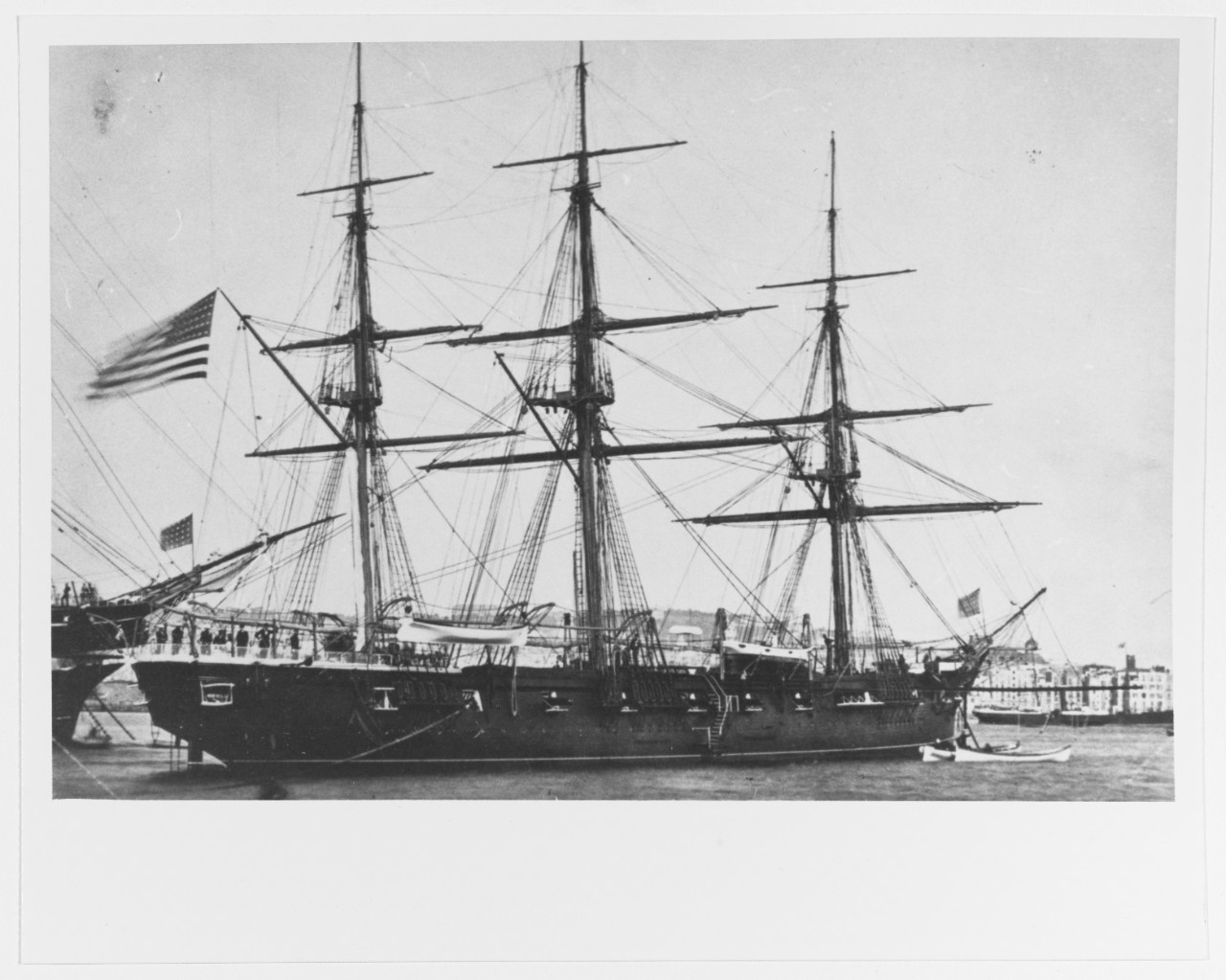 USS ALASKA (1869-1883) circa 1874-1876