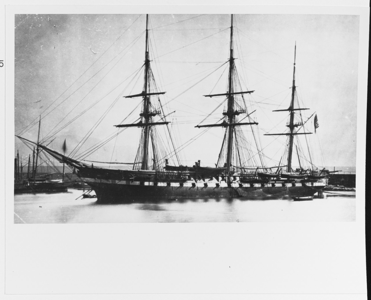 USS FRANKLIN (1867-1915) circa 1874-1876