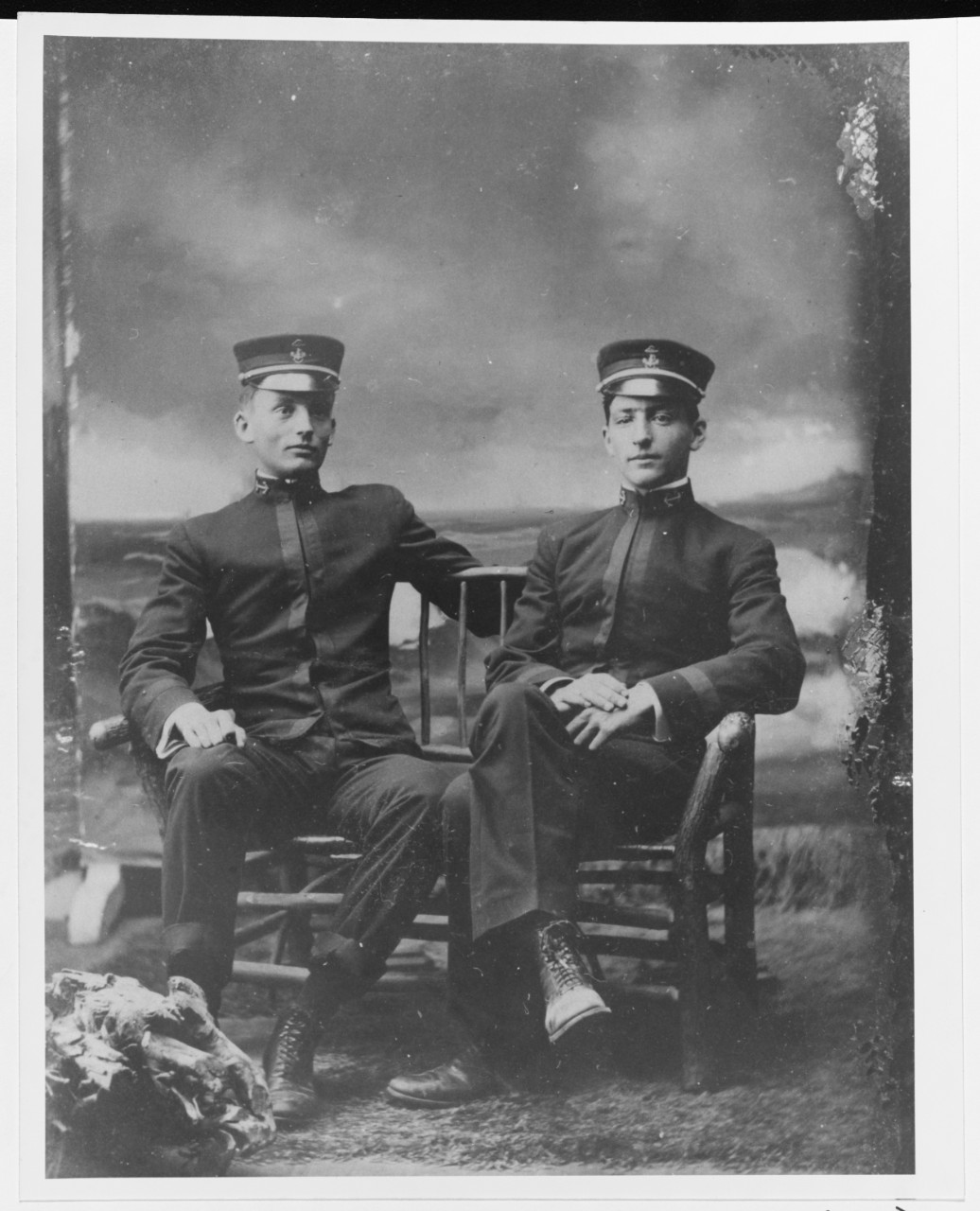 Midshipmen Frank A. Braisted and James B. Glennon