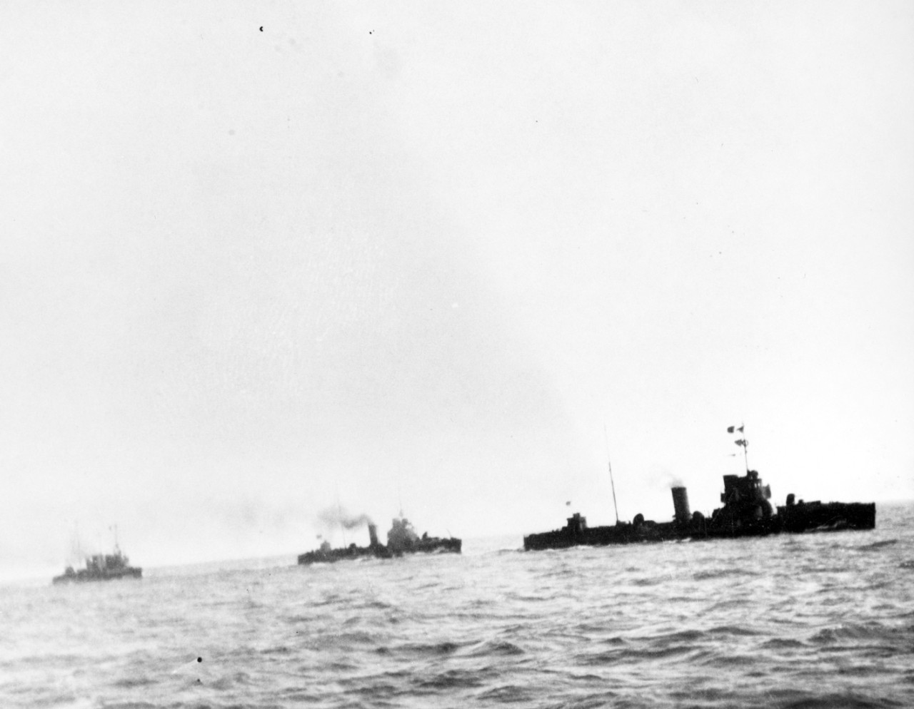 German destroyers at sea about 1915-1916.