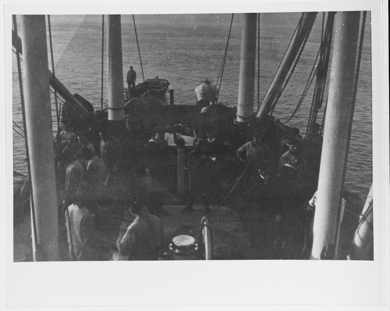 View of the deck of a German naval vessel, circa 1914-1916