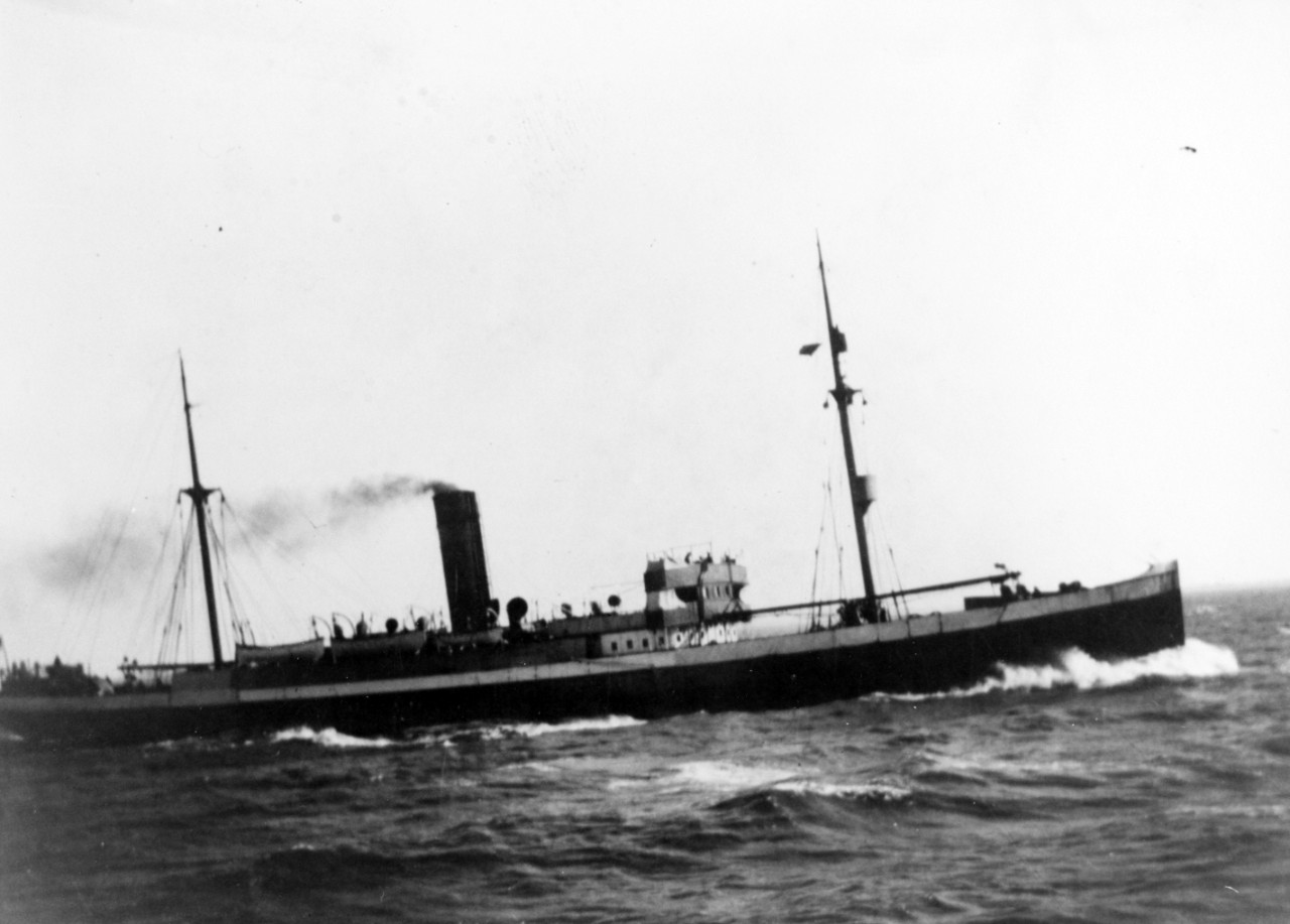 Unidentified vessel, probably a German merchant ship, circa 1914-1916