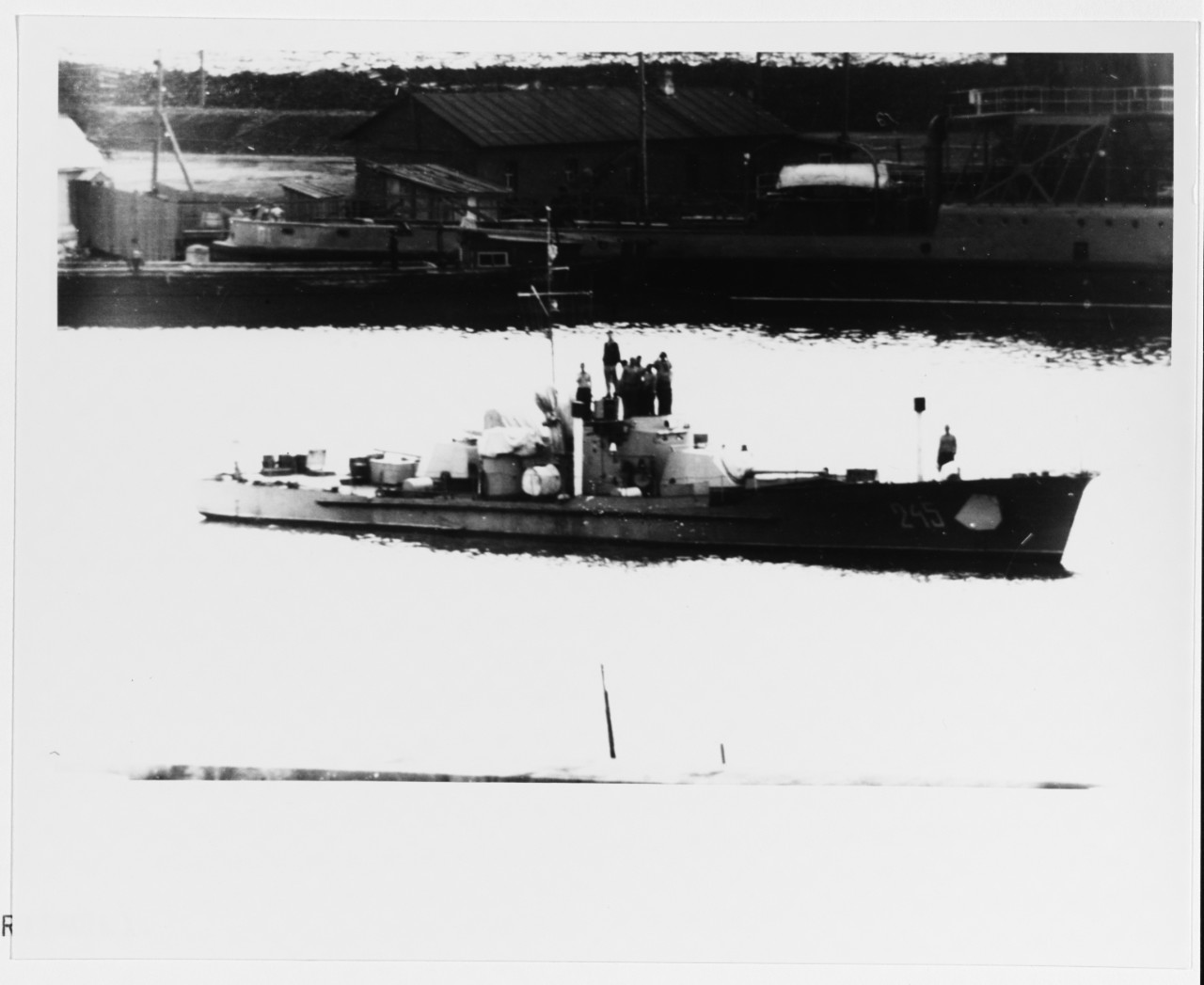 Soviet motor gunboat in 1956.